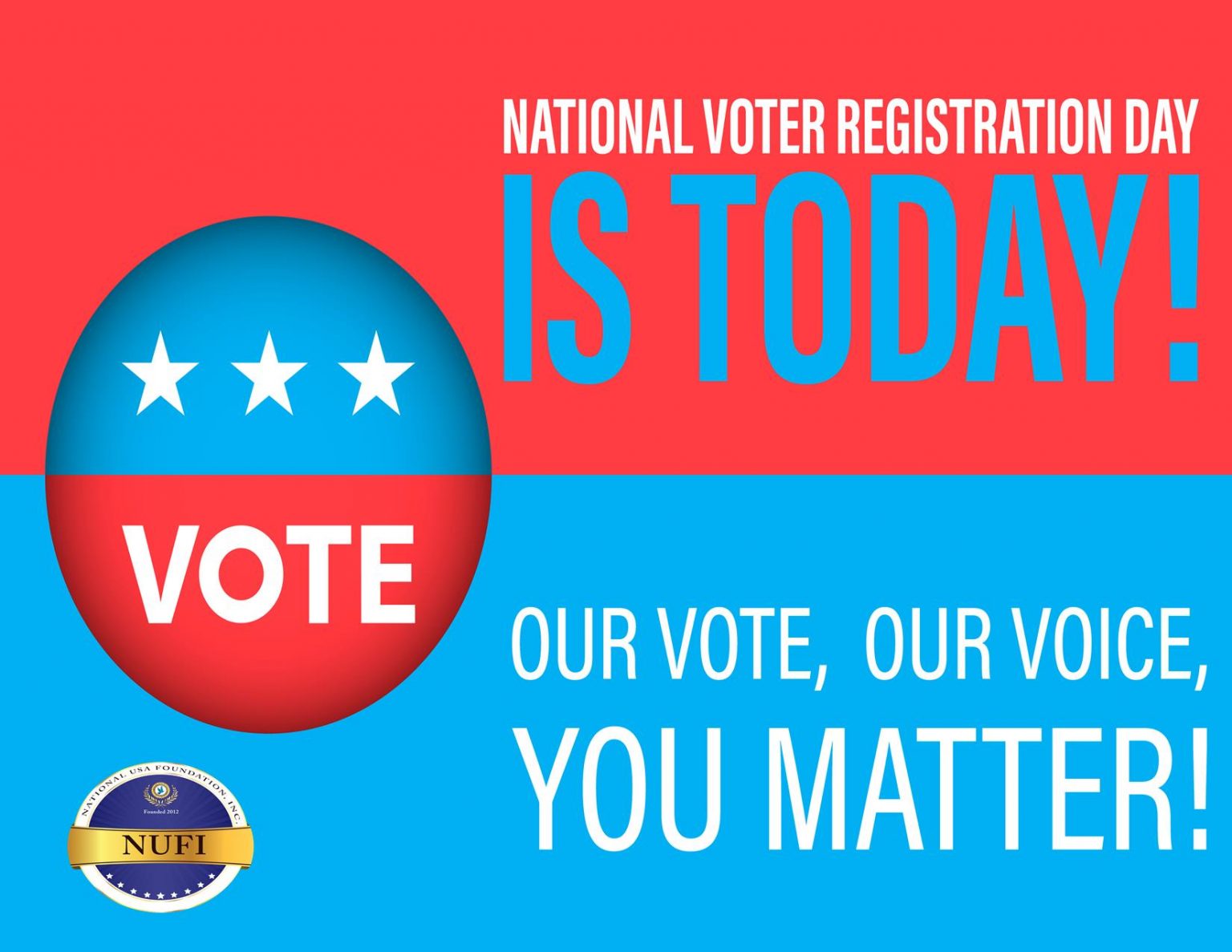 National Voter Registration Day National USA Foundation, Inc